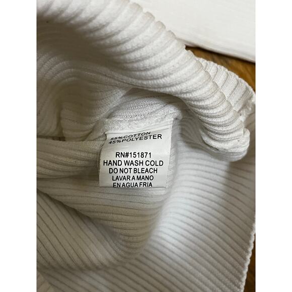Roma Knit White Long Sleeve Top Size Large - Picture 3 of 4